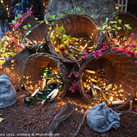 Buy canvas prints of Christmas baskets  by Rob Hawkins
