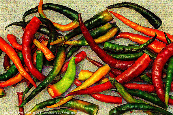 Chillies Picture Board by Rob Hawkins