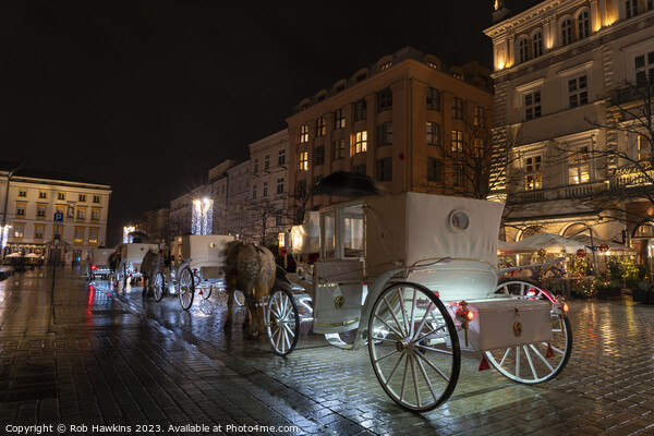 Krakow Horse and carriage  Picture Board by Rob Hawkins