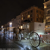 Buy canvas prints of Krakow Horse and carriage  by Rob Hawkins