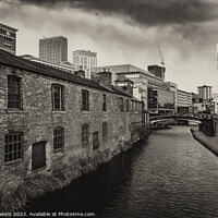 Buy canvas prints of Birmingham Canal contrast by Rob Hawkins