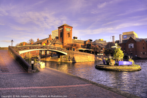 Birmingham Canal Junction Picture Board by Rob Hawkins