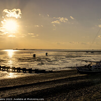 Buy canvas prints of Southend Beach sunset  by Rob Hawkins
