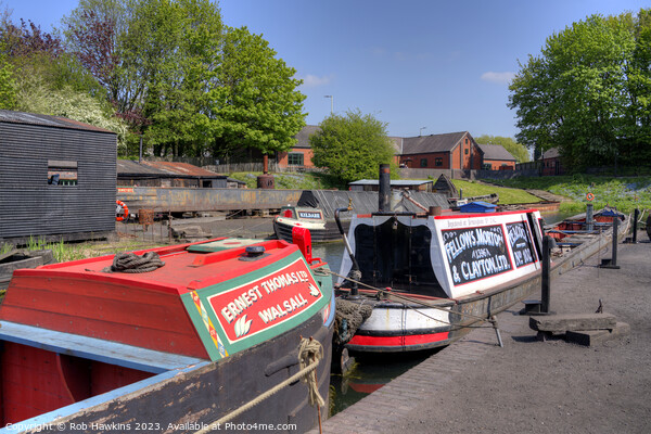 Black country wharf Picture Board by Rob Hawkins