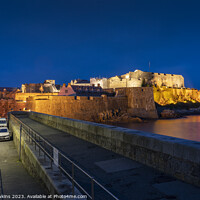 Buy canvas prints of Castle Cornet by night  by Rob Hawkins