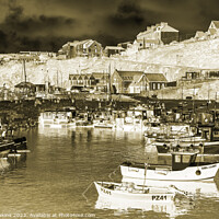 Buy canvas prints of Newquay harbour negativity by Rob Hawkins