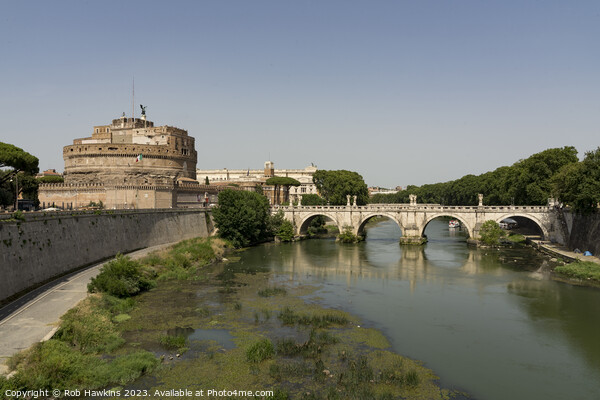 Castel Saint'Angelo on the Tiber  Picture Board by Rob Hawkins