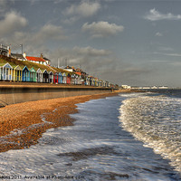 Buy canvas prints of Southwold Beach & huts by Rob Hawkins
