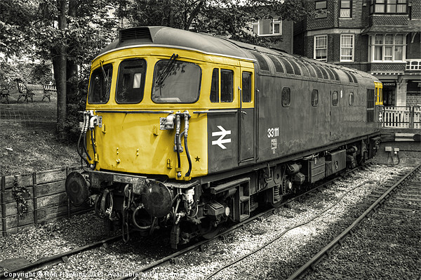 Class 33 at Swanage Picture Board by Rob Hawkins