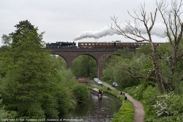 Severn Valley steam and barge  Picture Board by Rob Hawkins