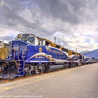 Buy canvas prints of Rocky Mountaineer at Jasper by Rob Hawkins
