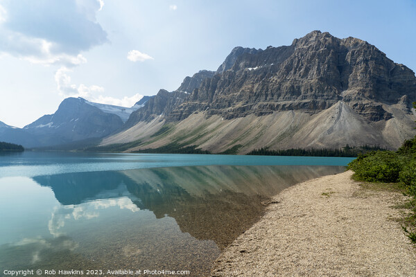 Bow Lake reflections Picture Board by Rob Hawkins