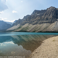 Buy canvas prints of Bow Lake reflections by Rob Hawkins