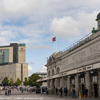 Buy canvas prints of cardiff central station by Rob Hawkins