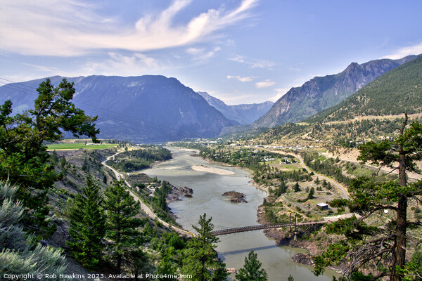Lillooet Fraser Vally vista  Picture Board by Rob Hawkins