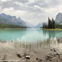 Buy canvas prints of Lake Maligne Panorama by Rob Hawkins