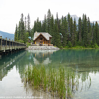 Buy canvas prints of Emerald Lake lodge by Rob Hawkins