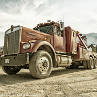 Buy canvas prints of Candian wrecker truck  by Rob Hawkins