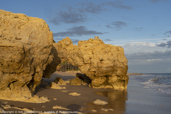 Oura Beach Arch  Picture Board by Rob Hawkins