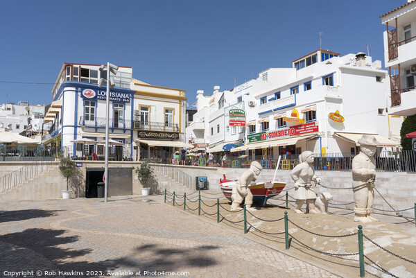 Albufeira Fishermans memorial Picture Board by Rob Hawkins