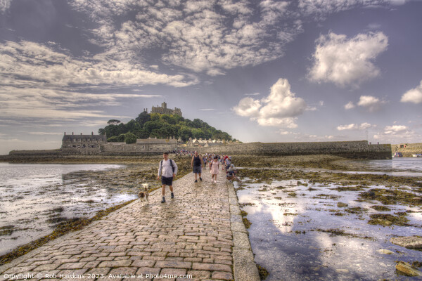 Causeway to the Mount  Picture Board by Rob Hawkins