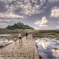 Buy canvas prints of Causeway to the Mount  by Rob Hawkins