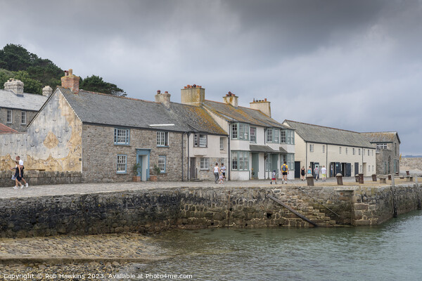 St Michaels mount harbour cottages  Picture Board by Rob Hawkins