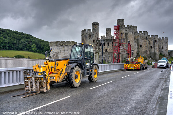 Conwy Castle Construction  Picture Board by Rob Hawkins