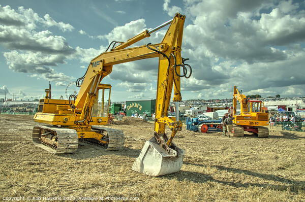 MF Excavator Picture Board by Rob Hawkins