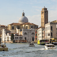 Buy canvas prints of Venitian Canal traffic  by Rob Hawkins