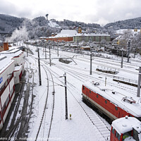 Buy canvas prints of Innsbruck Snow Depot by Rob Hawkins