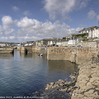 Buy canvas prints of Porthleven Harbour Wall by Rob Hawkins