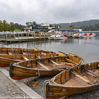 Buy canvas prints of Bowness Row boats  by Rob Hawkins