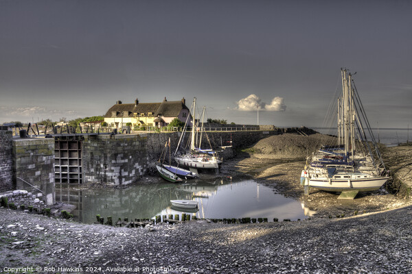 Porlock Weir harbour  Picture Board by Rob Hawkins