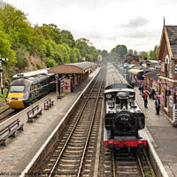 Buy canvas prints of HST and Pannier at Bewdley by Rob Hawkins