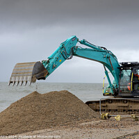 Buy canvas prints of Selsey Bill beach diggering  by Rob Hawkins