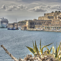 Buy canvas prints of Valletta Harbour cruise  by Rob Hawkins
