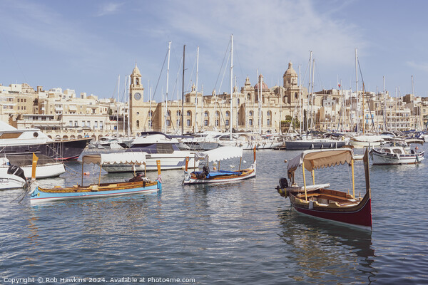 Cospicua maritime skyline Picture Board by Rob Hawkins
