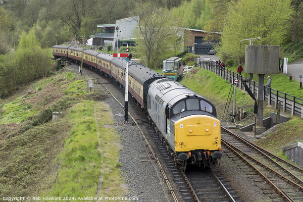 Class 37 at Highley Picture Board by Rob Hawkins