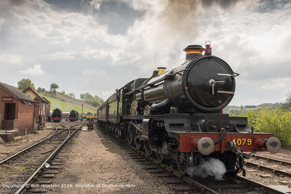 GWR Castle Class Steam Locomotive at Cheddleton Picture Board by Rob Hawkins