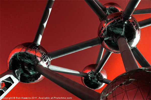 Red Atomium Picture Board by Rob Hawkins