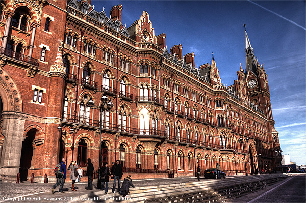 London St Pancras Picture Board by Rob Hawkins