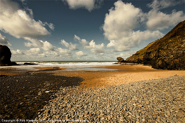 The beach at Llangrannog Picture Board by Rob Hawkins