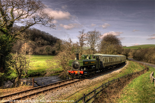 Pannier Tank on the Dart Valley Picture Board by Rob Hawkins