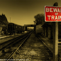 Buy canvas prints of Beware of Trains.! by Rob Hawkins