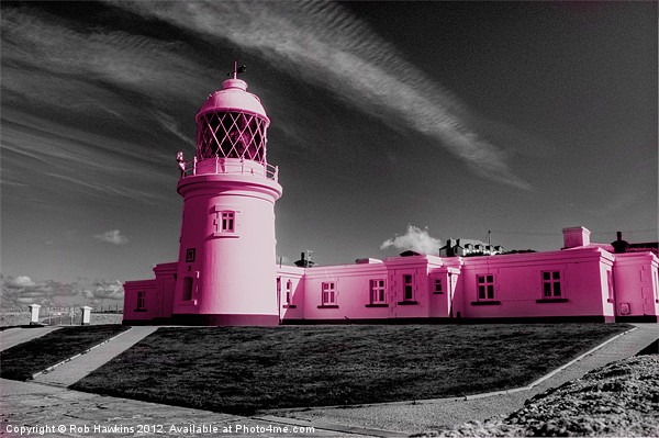 The Pink Lighthouse Picture Board by Rob Hawkins