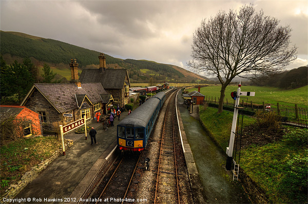 Dmu at Carrog Picture Board by Rob Hawkins