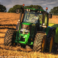Buy canvas prints of Tractor & the Baler by Rob Hawkins