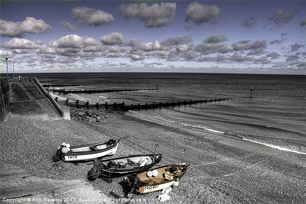 The Beach at Sheringham Picture Board by Rob Hawkins