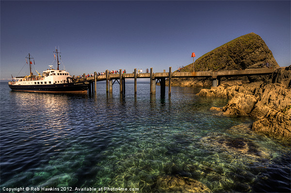 The MV Oldenburg at Lundy Island Picture Board by Rob Hawkins